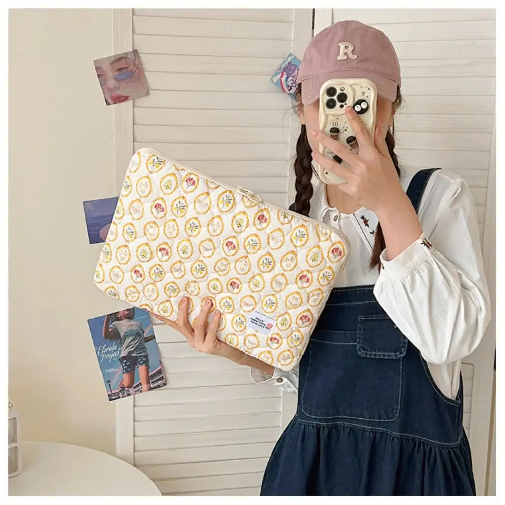 Housse pour ordinateur portable de haute qualité de 11 à 15 pouces, motif floral, résistante à l