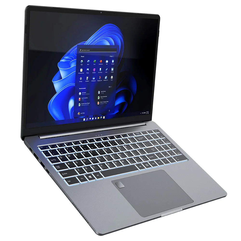 Ordinateur portable portatif Ninkear A15 Pro, écran IPS 16 pouces 2,5K 120 Hz, AMD Ryzen 5 5500U, ordinateur portable de jeu et de bureau, 16 Go de DDR4, SSD 1 To, carte graphique AMD Radeon, Windows 11, WiFi6, Bluetooth 5.2, déverrouillage par...