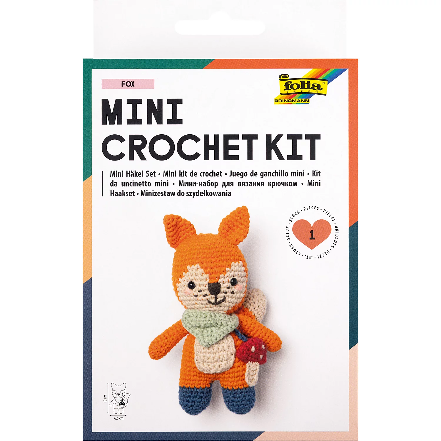 folia Mini-Häkel-Set Fuchs