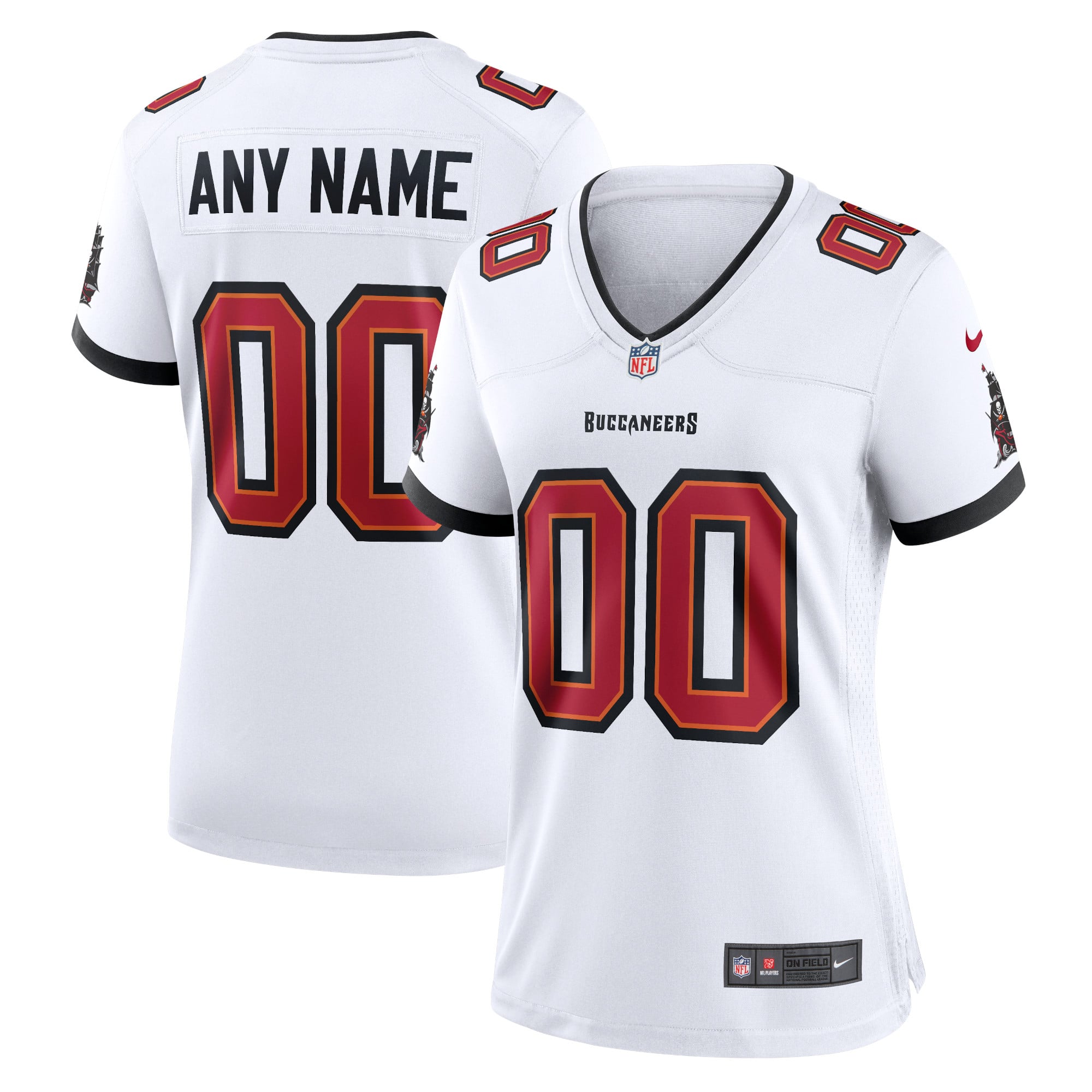 Tampa Bay Buccaneers Nike Game Auswärtstrikot – Personalisiert – Damen