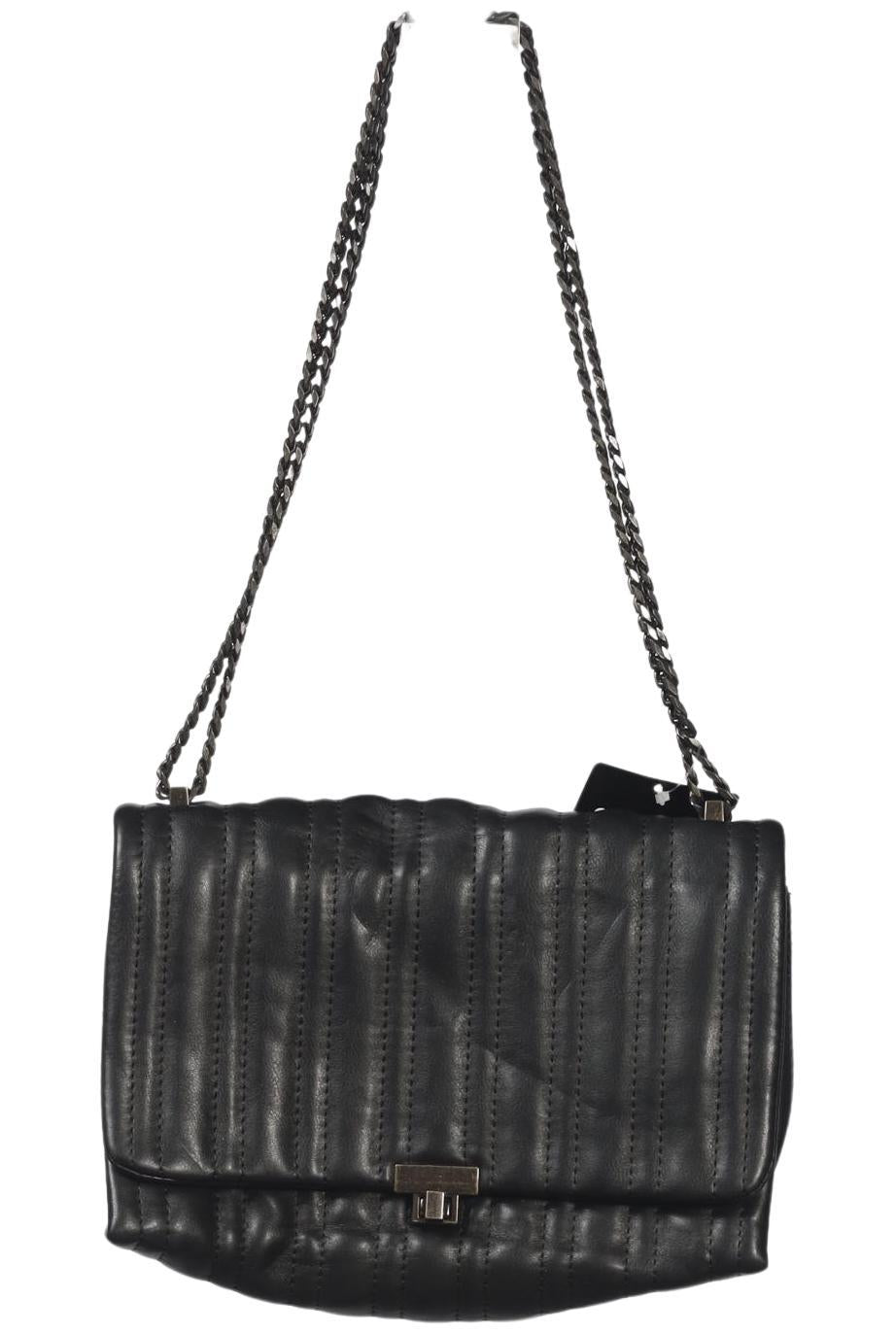 Zara Damen Handtasche klein, Gr. , Schwarz, Kunstleder
