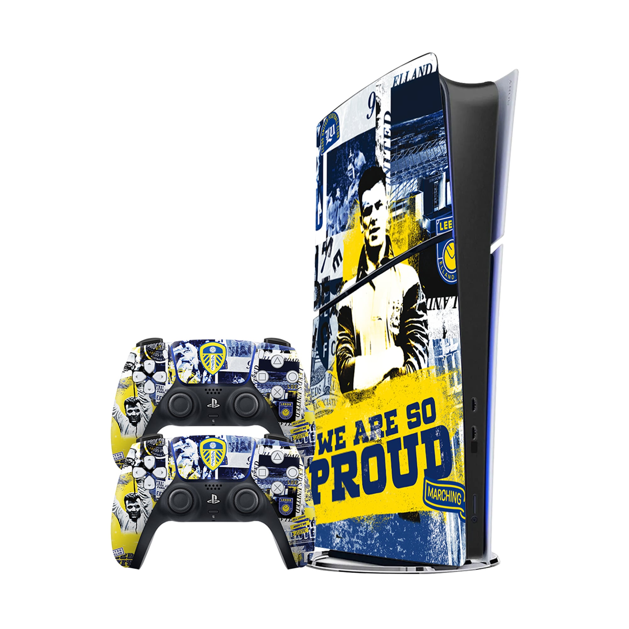 Leeds United PS5 Slim Digital-Skin-Bundle