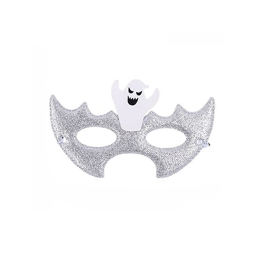 Masque de nuit à paillettes pour femme, en polyester, idéal pour Halloween. Motifs chauve-souris, araignée, crâne et citrouille. Accessoire gothique pour soirées costumées, bals masqués, carnavals et