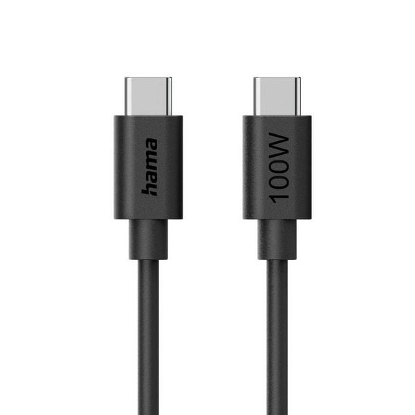 Hama USB-C® Kabel USB 2.0 USB-C® Stecker 1.2m Schwarz 00086448