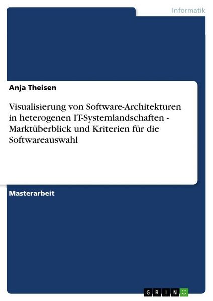 Visualisierung von Software-Architekturen in heterogenen IT-Systemlandschaften - Marktüberblick und Kriterien für die Softwareauswahl, Taschenbuch von