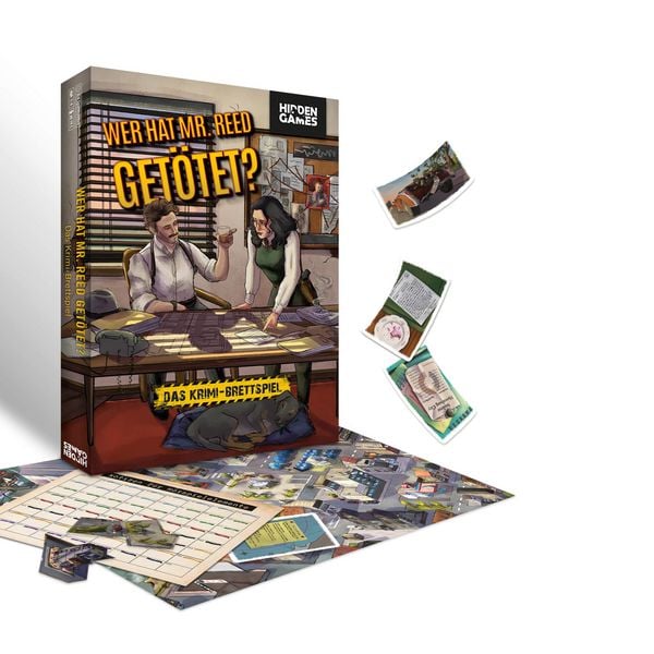 Hidden Games Brettspiel: Wer hat Mr. Reed getötet?
