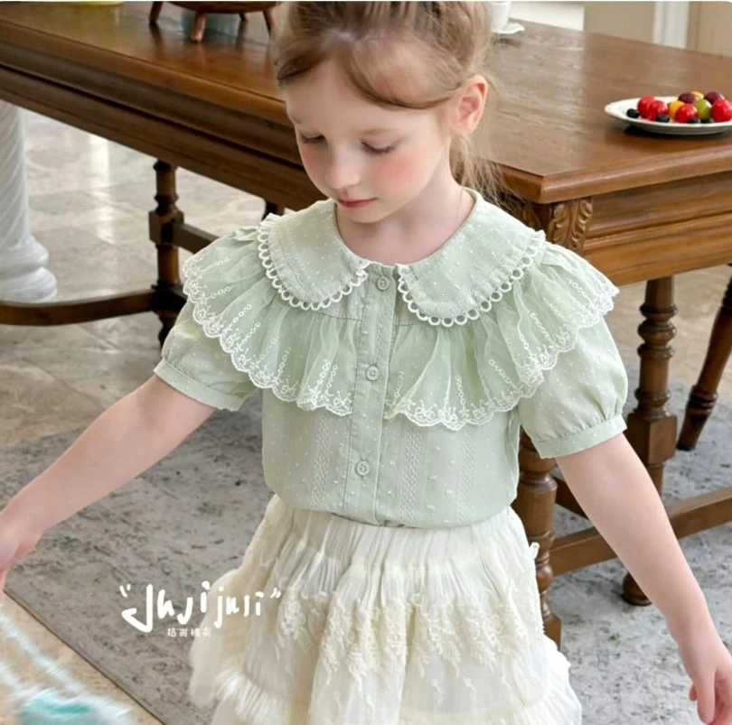 Summer 2026 Doll Neck Cardigan girl clothes kids clothes girls girls clothes