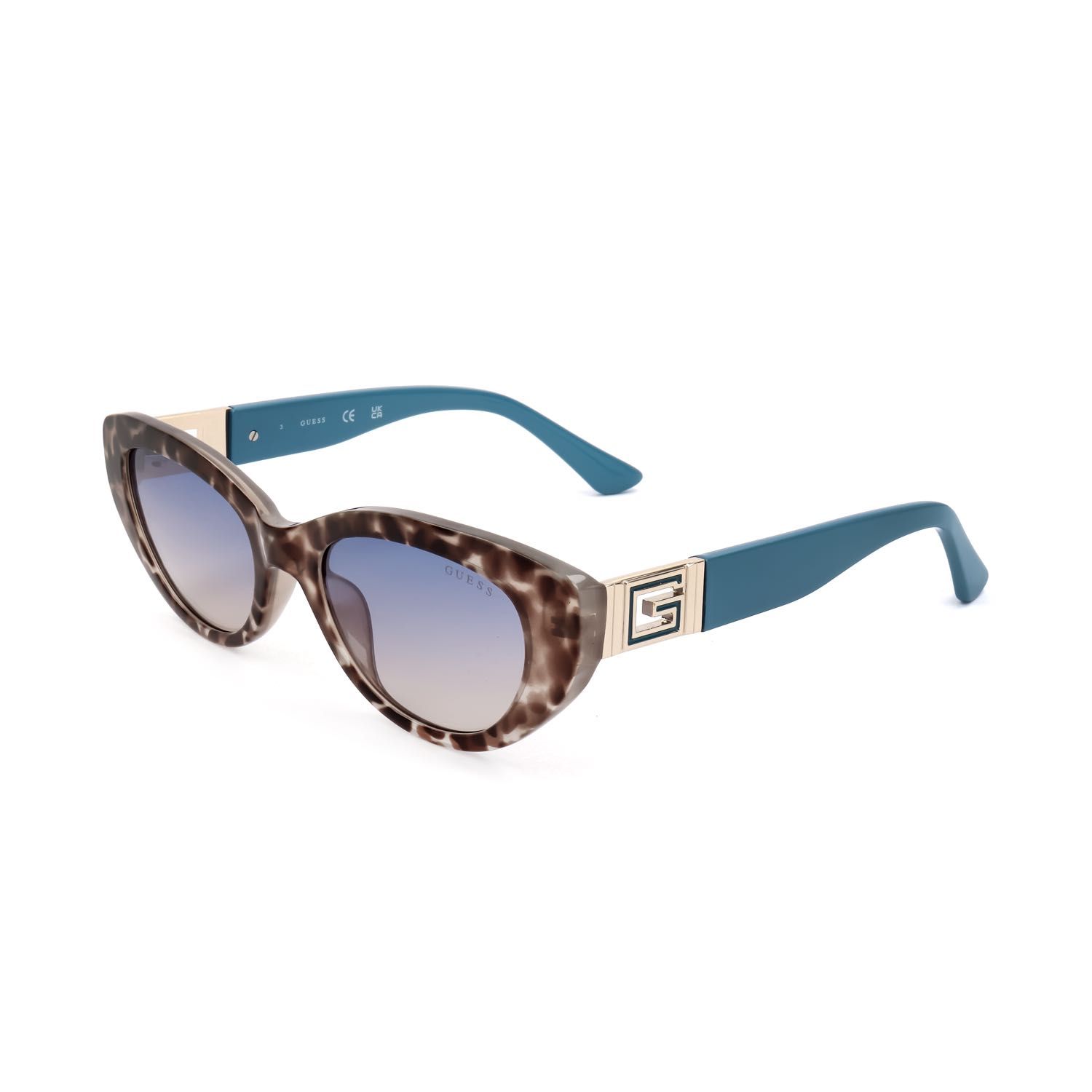 Guess occhiali da sole donna GU7849 mottled brown light blue 1 St