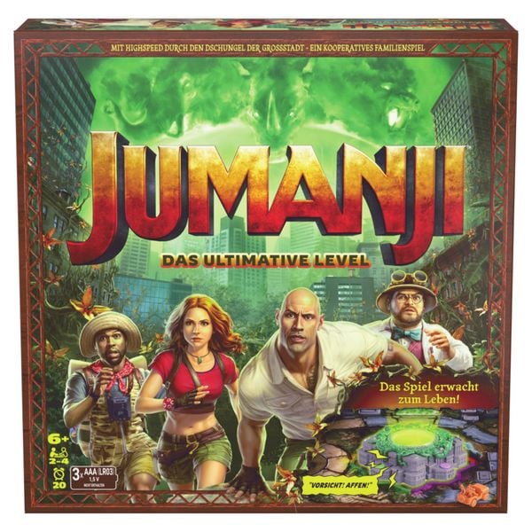 Spin Master Games - Jumanji: Das ultimative Level, elektronisches Brettspiel