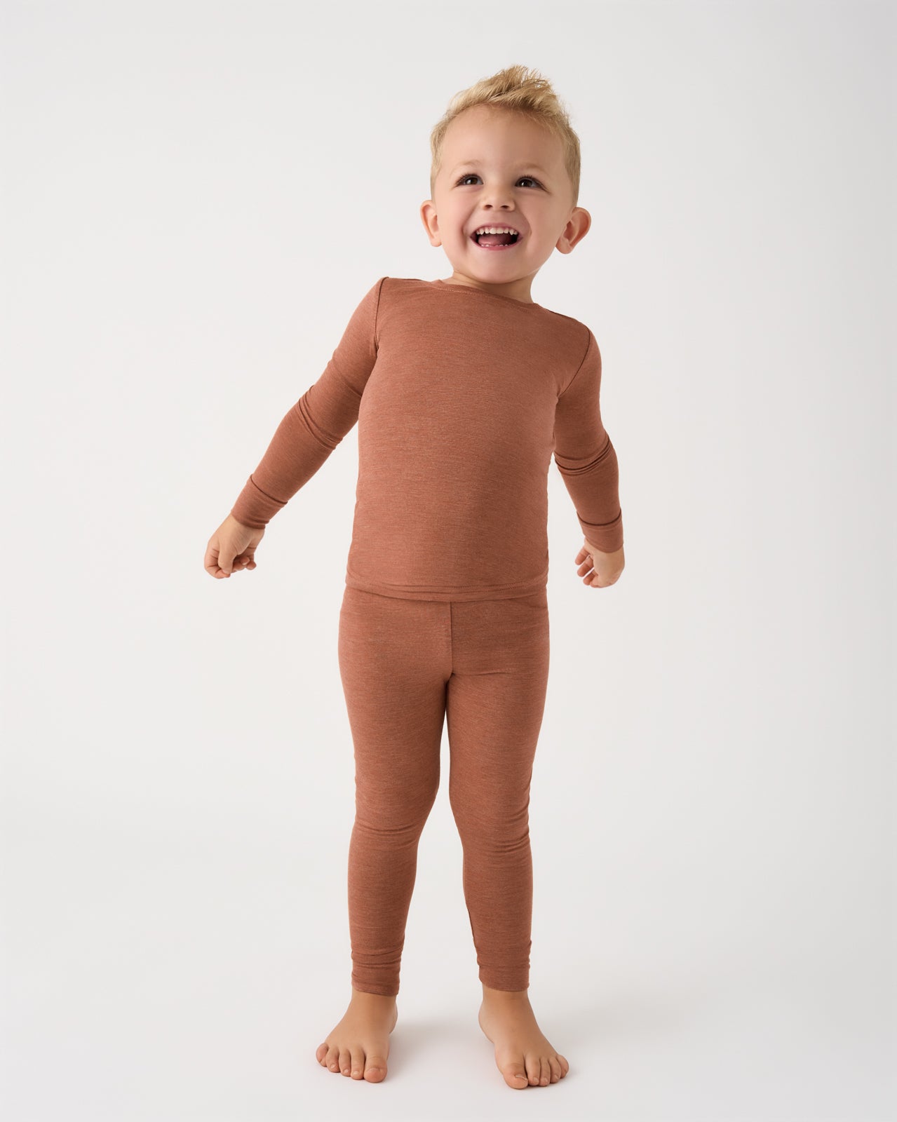 Heather Spice Two-Piece Pajama Set - 7 - 8