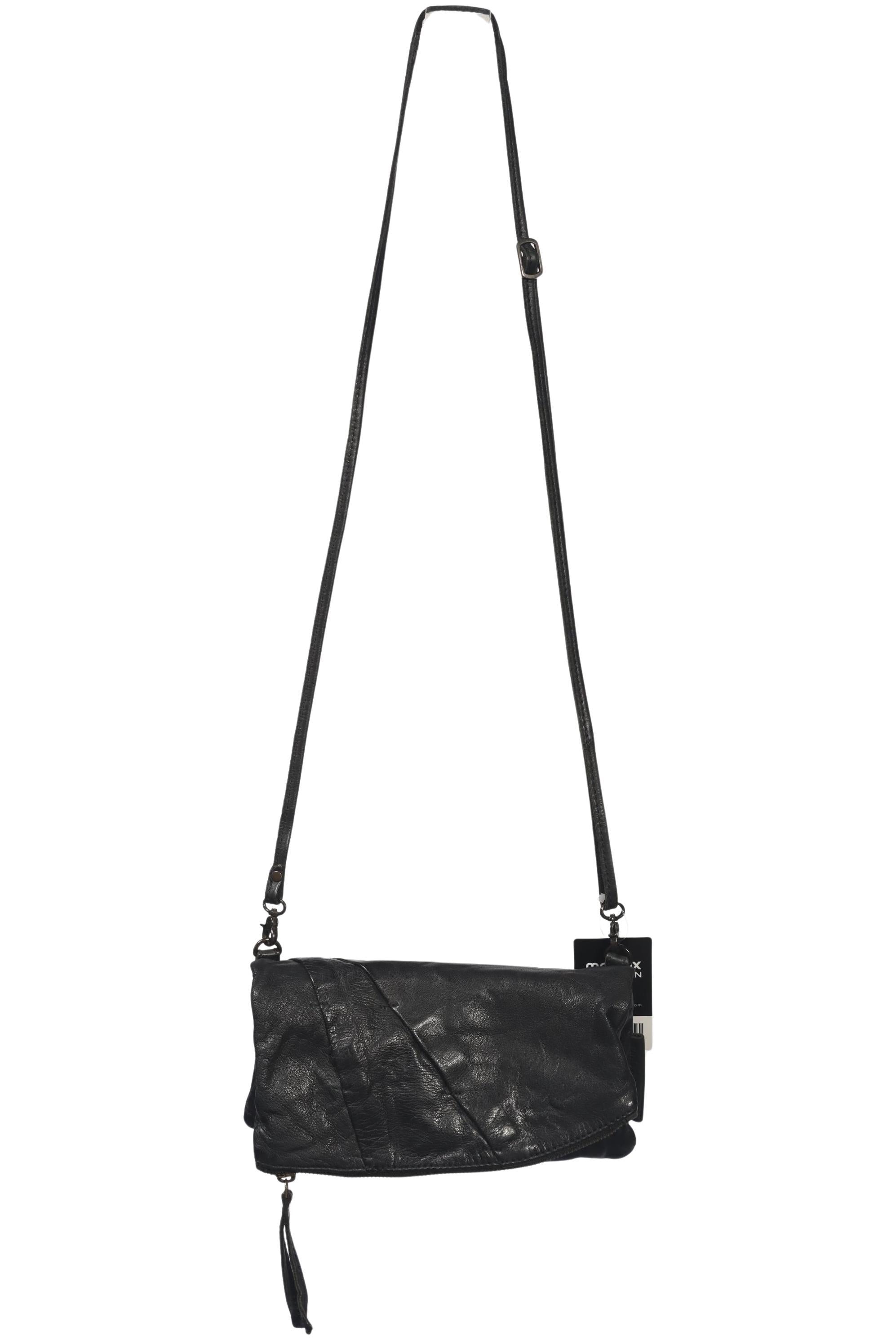 aunts & uncles Damen Handtasche klein Leder, Gr. , Schwarz, Leder / kein / Etikett
