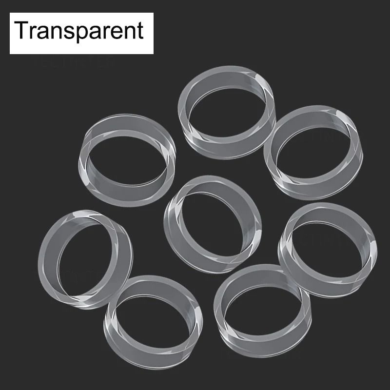 4 8PCS Silicone Joystick Protector Rings For PS5 Xbox Switch Pro Steam Deck transparent (8 Pcs)