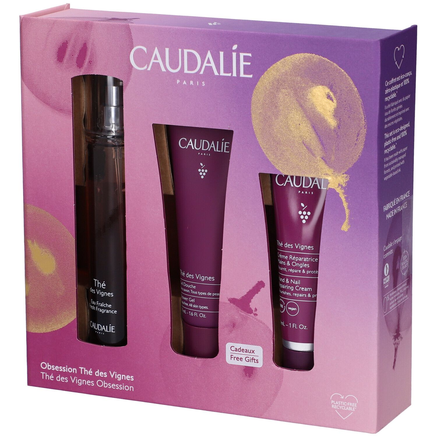 Caudalìe Trio Profumato Thé des Vignes 1 pz Set