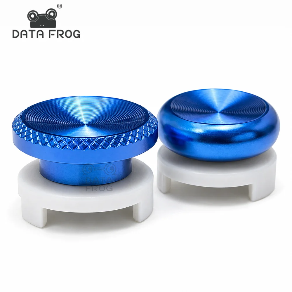 DATA FROG Aluminum Thumb Grips FPS Analog Stick Extender Cover Compatible with PlayStation 5 for PS5 PS4 Dualsense Controller