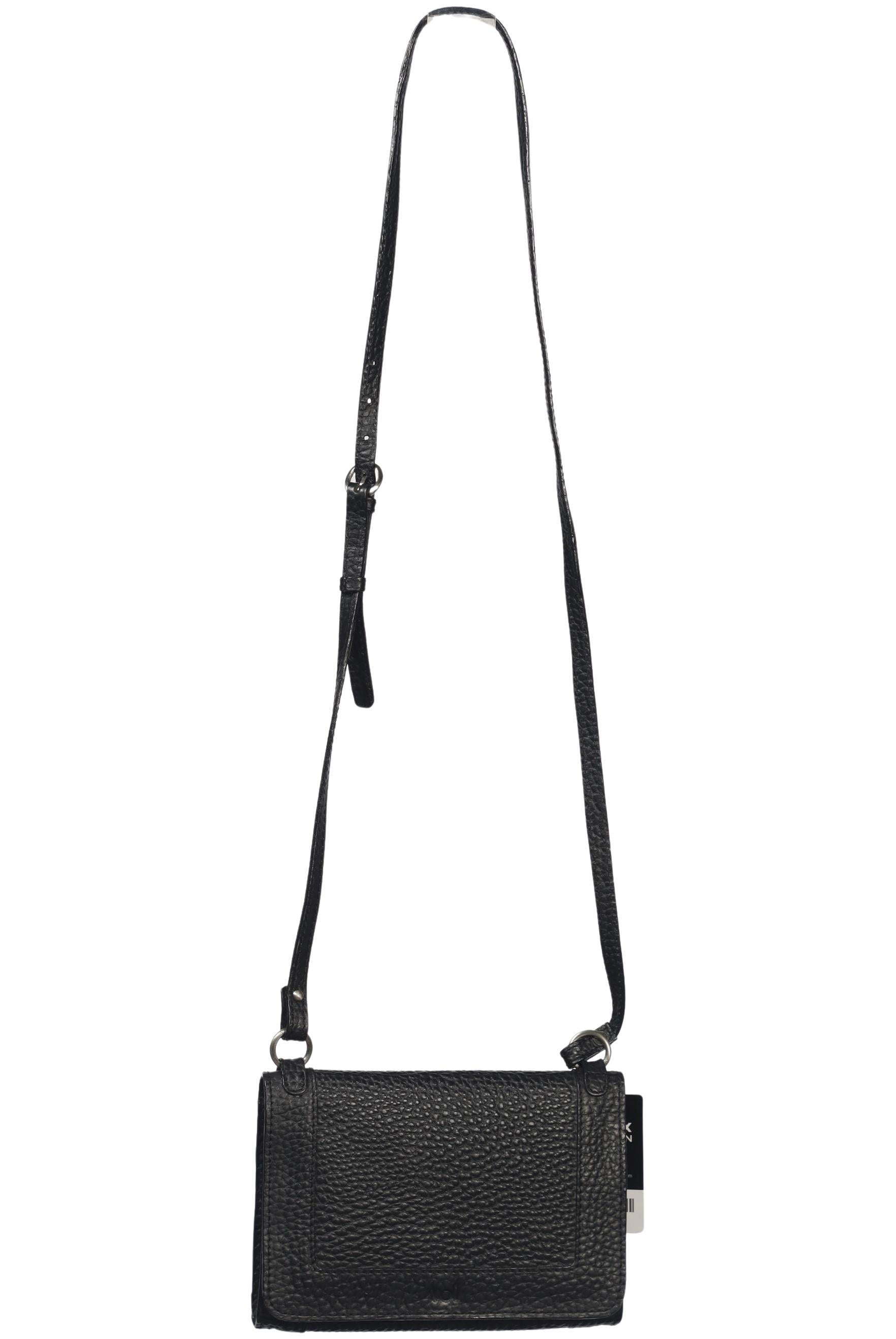 Voi Damen Handtasche klein Leder, Gr. , Schwarz, Leder / kein / Etikett