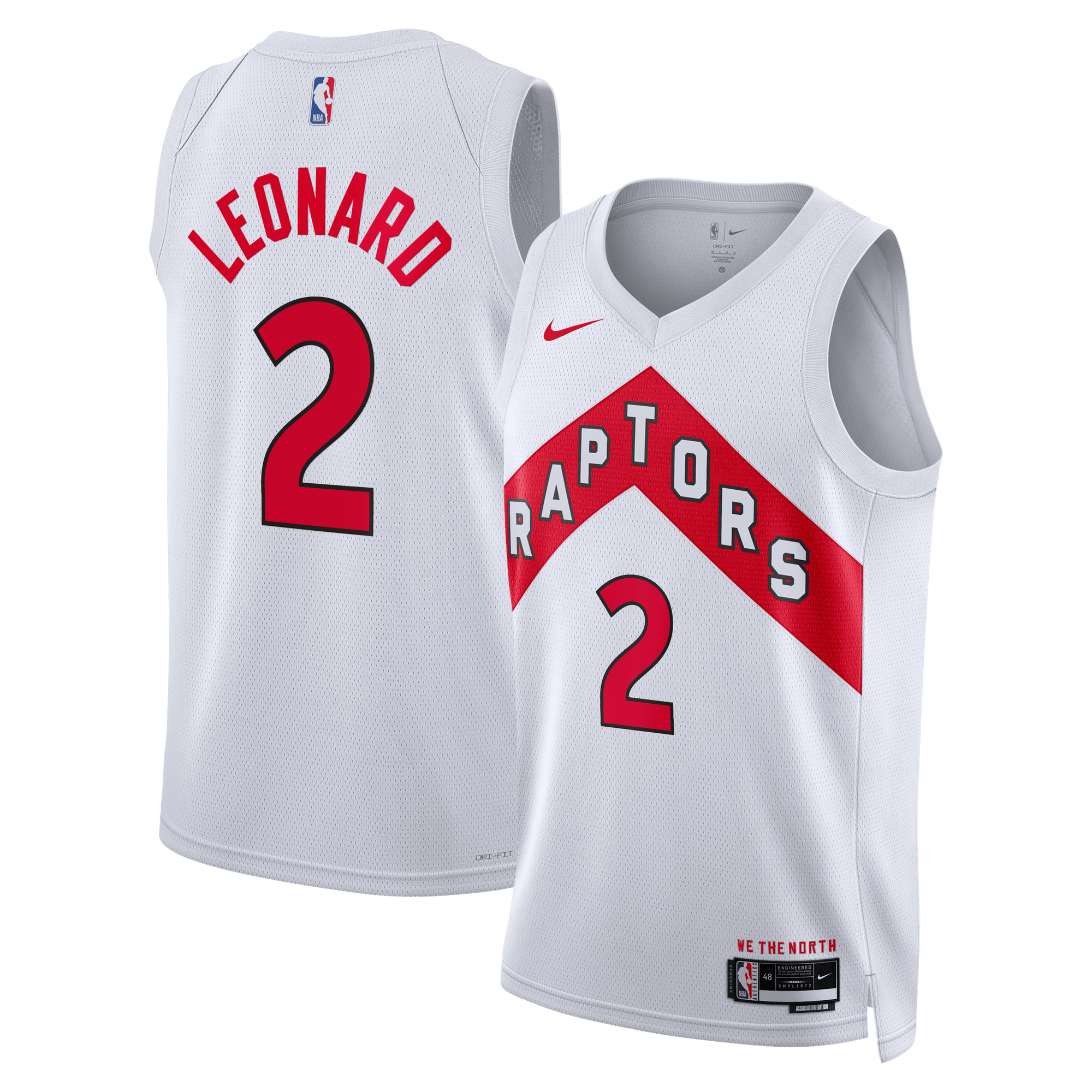 Maillot Swingman Nike Association Edition des Raptors de Toronto - Blanc - Kawhi Leonard - Unisexe - Homme Taille: 3XL