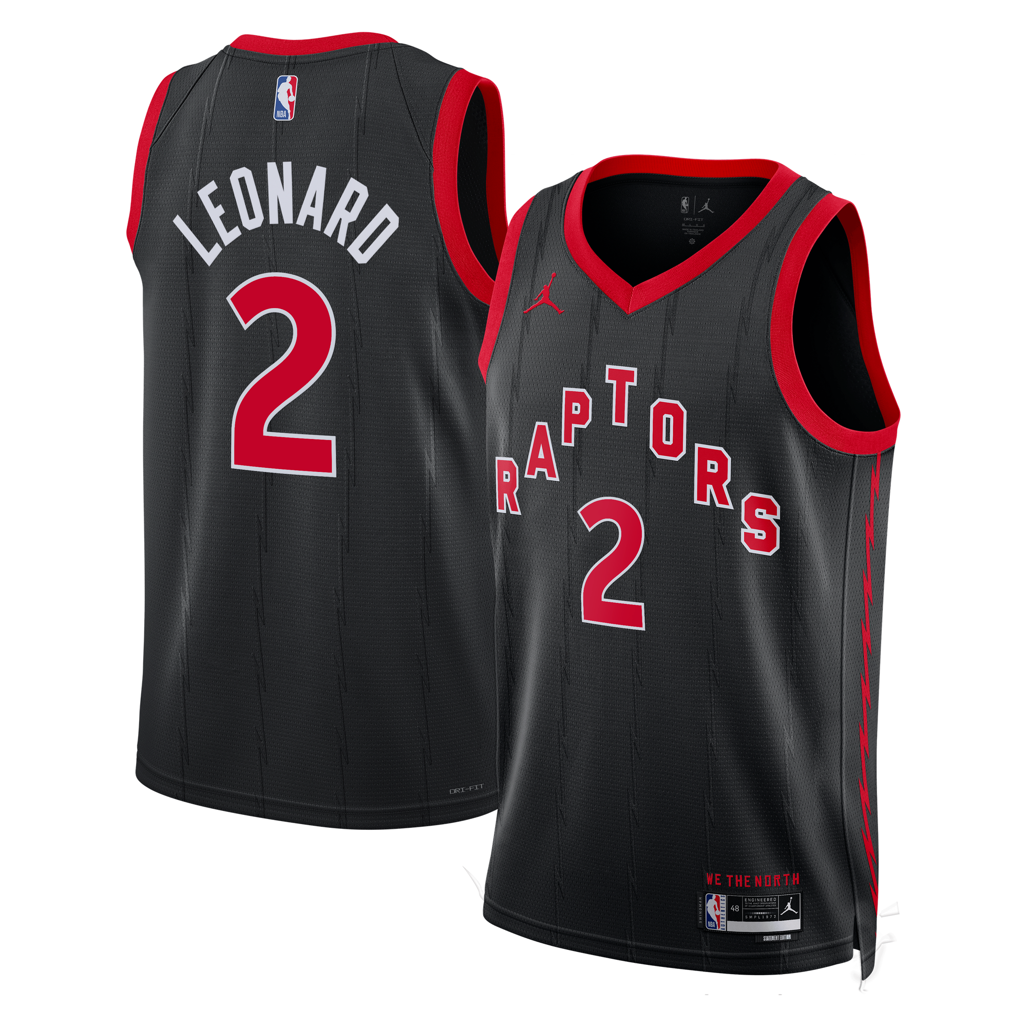 Maillot Swingman Jordan Brand Statement Edition des Raptors de Toronto - Noir - Kawhi Leonard - Unisexe - Homme Taille: 3XL