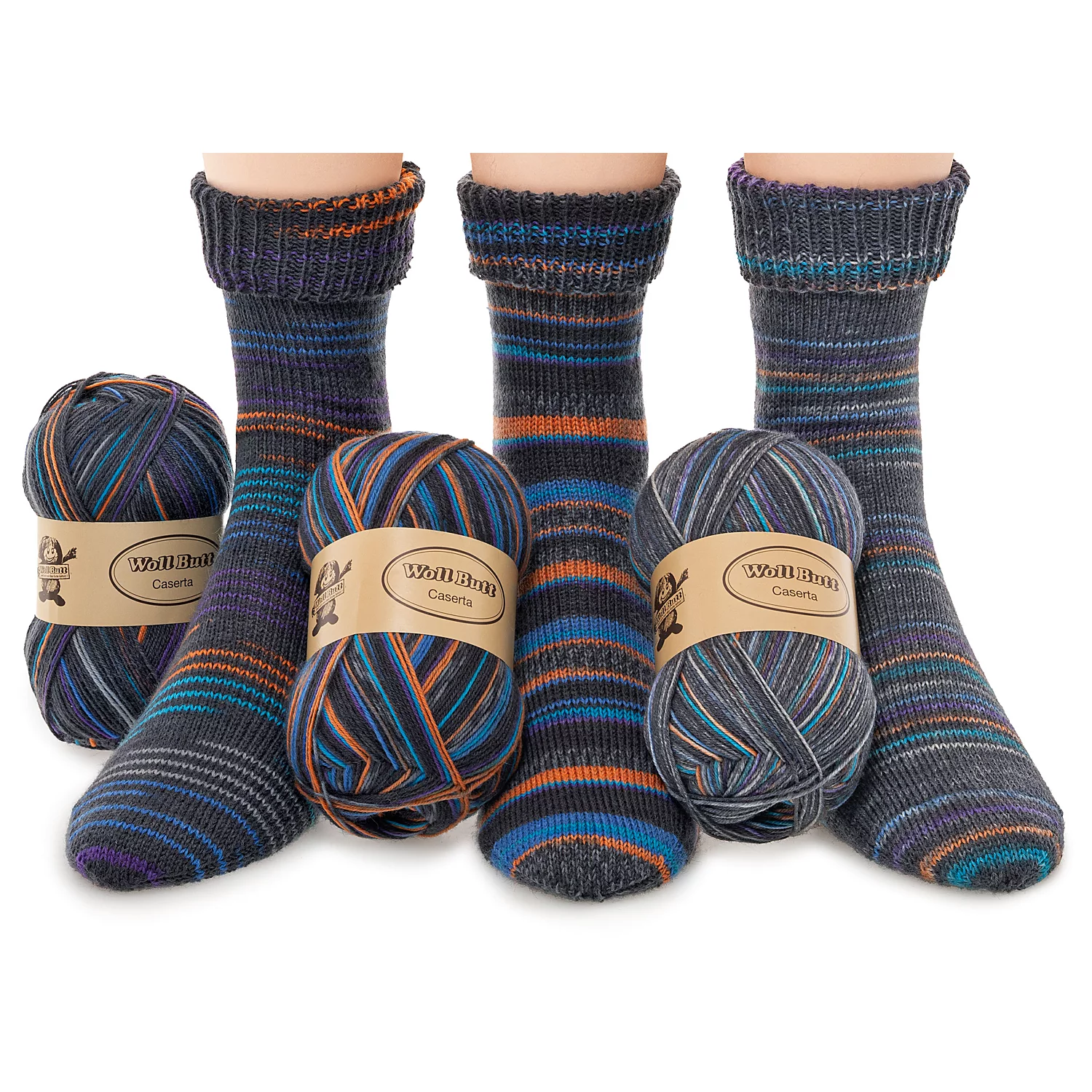 Lot laine à chaussettes Woll Butt "Caserta", 300 g