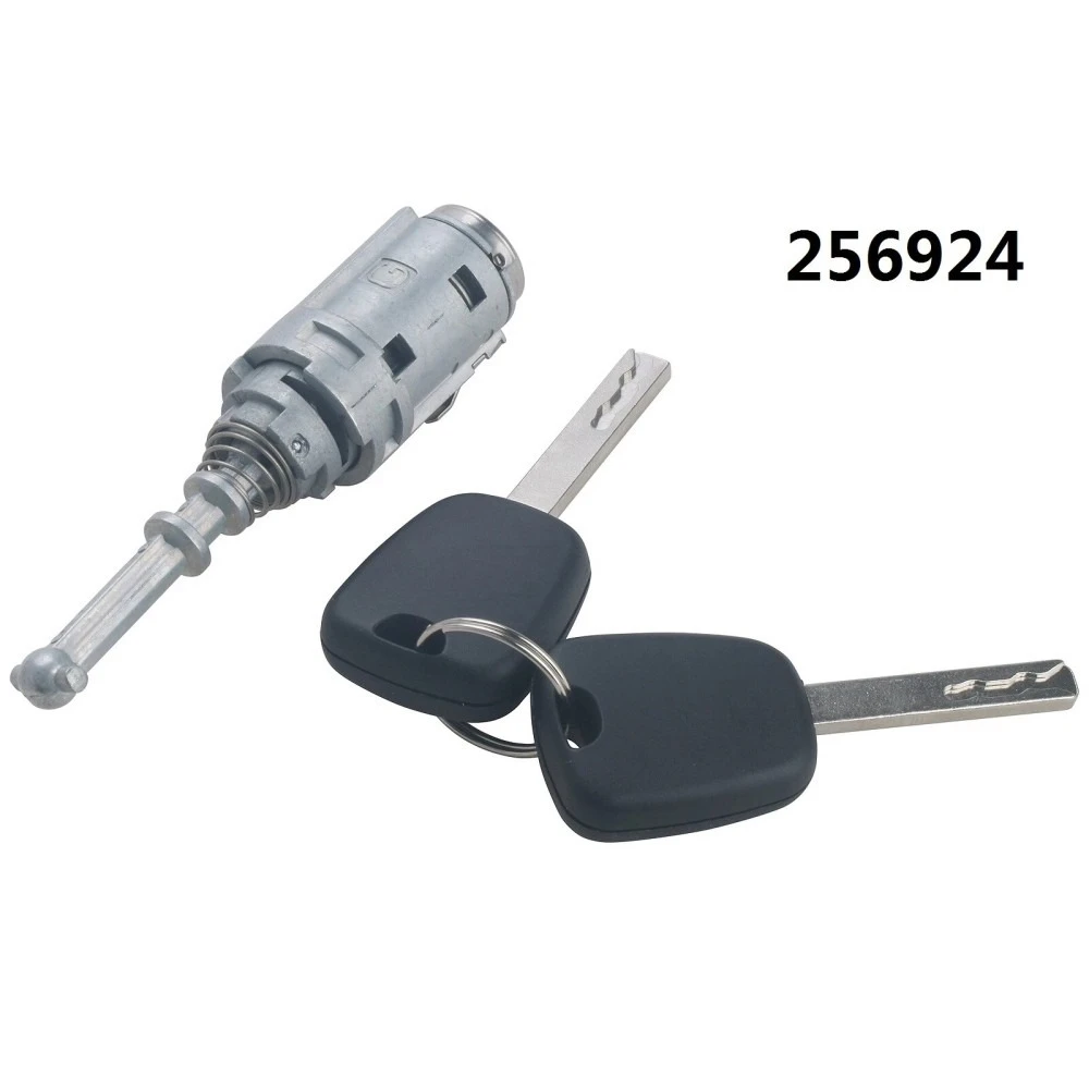 Serrure de porte, cylindre de serrure + 2 clés, avant gauche et droite, pour CITROEN C2 2003–2009, pour CITROEN C3 1/MK1 2002–2010, pour CITROEN C3 Pluriel 2003–2010