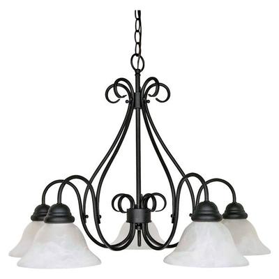 Nuvo Lighting 60381 - 5 Light Textured Flat Black ...