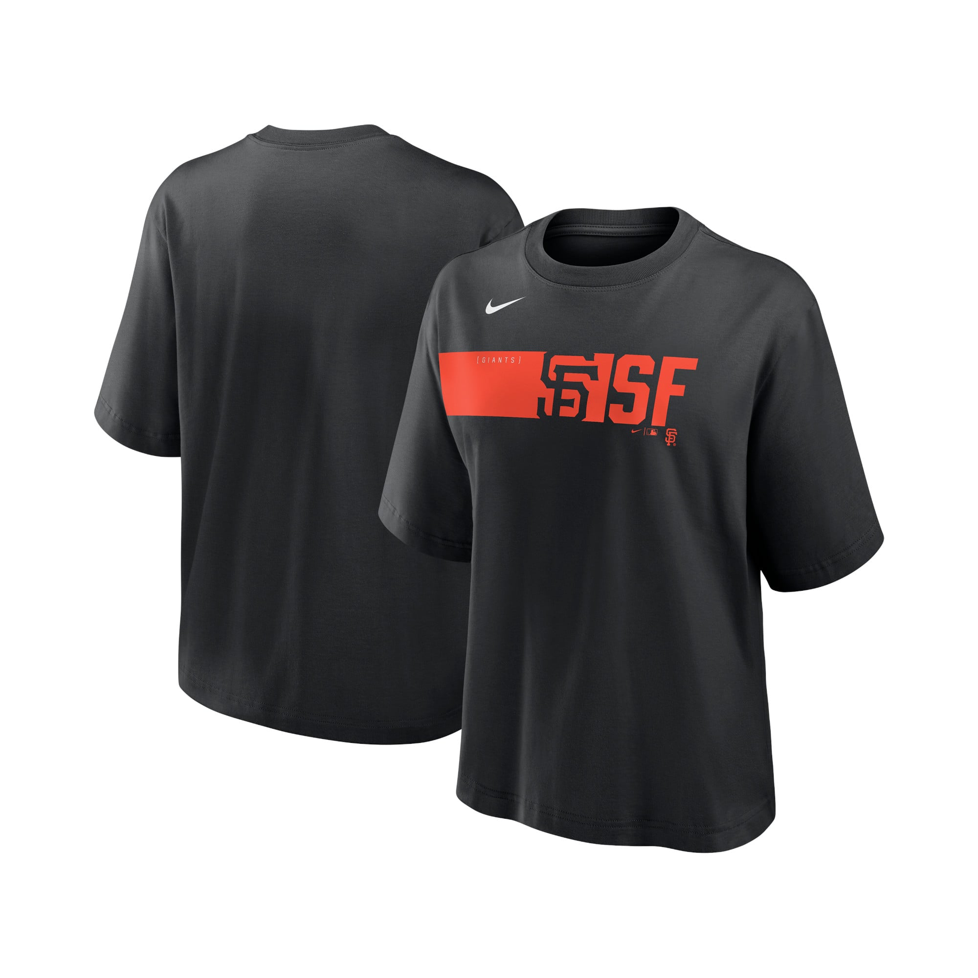 San Francisco Giants Nike Team Knockout Boxy T-Shirt – Damen