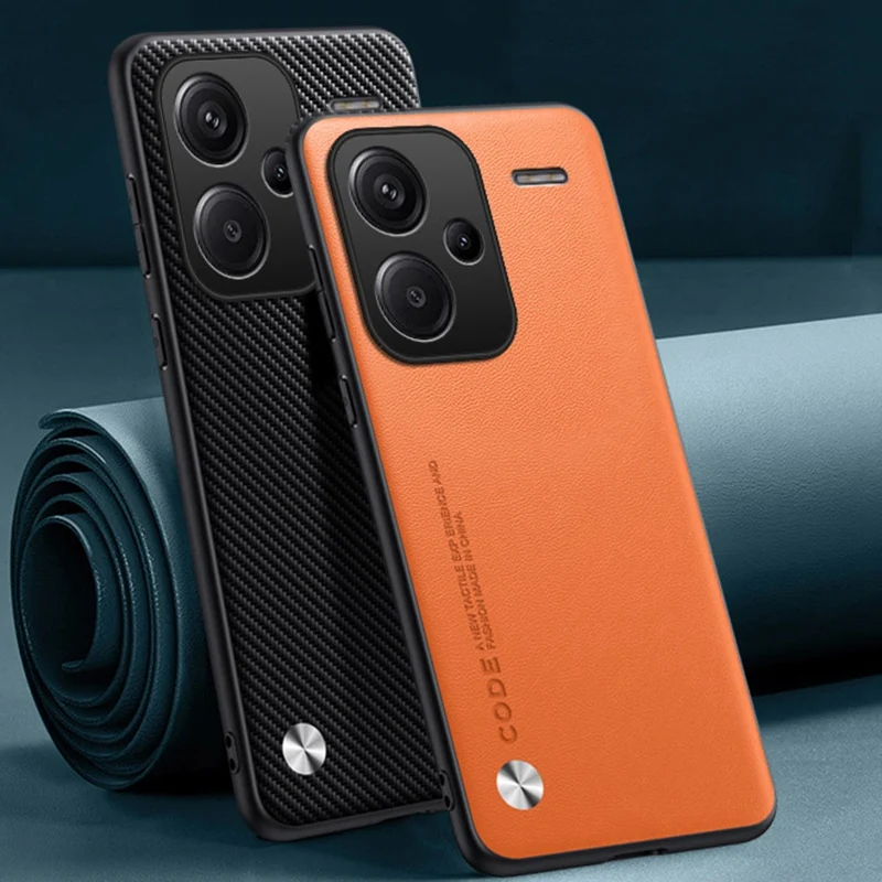 Luxus PU Ledertasche Für Xiaomi Redmi Hinweis 13 Pro Plus Zurück Abdeckung Silikon Voller Schutz Telefon Fall Für Redmi Hinweis 13 pro +
