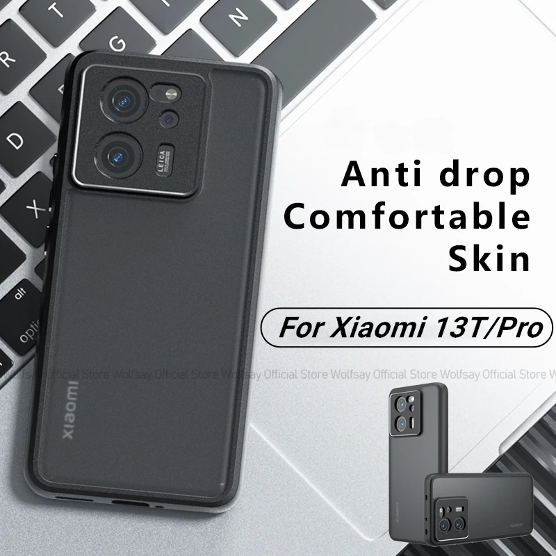 Für Xiaomi 13T Pro Fall Xiaomi 13T Pro Abdeckung Luxus Matte PC + TPU Stoßfest Silikon Schutzhülle Telefon zurück Abdeckung Xiaomi 13T Pro