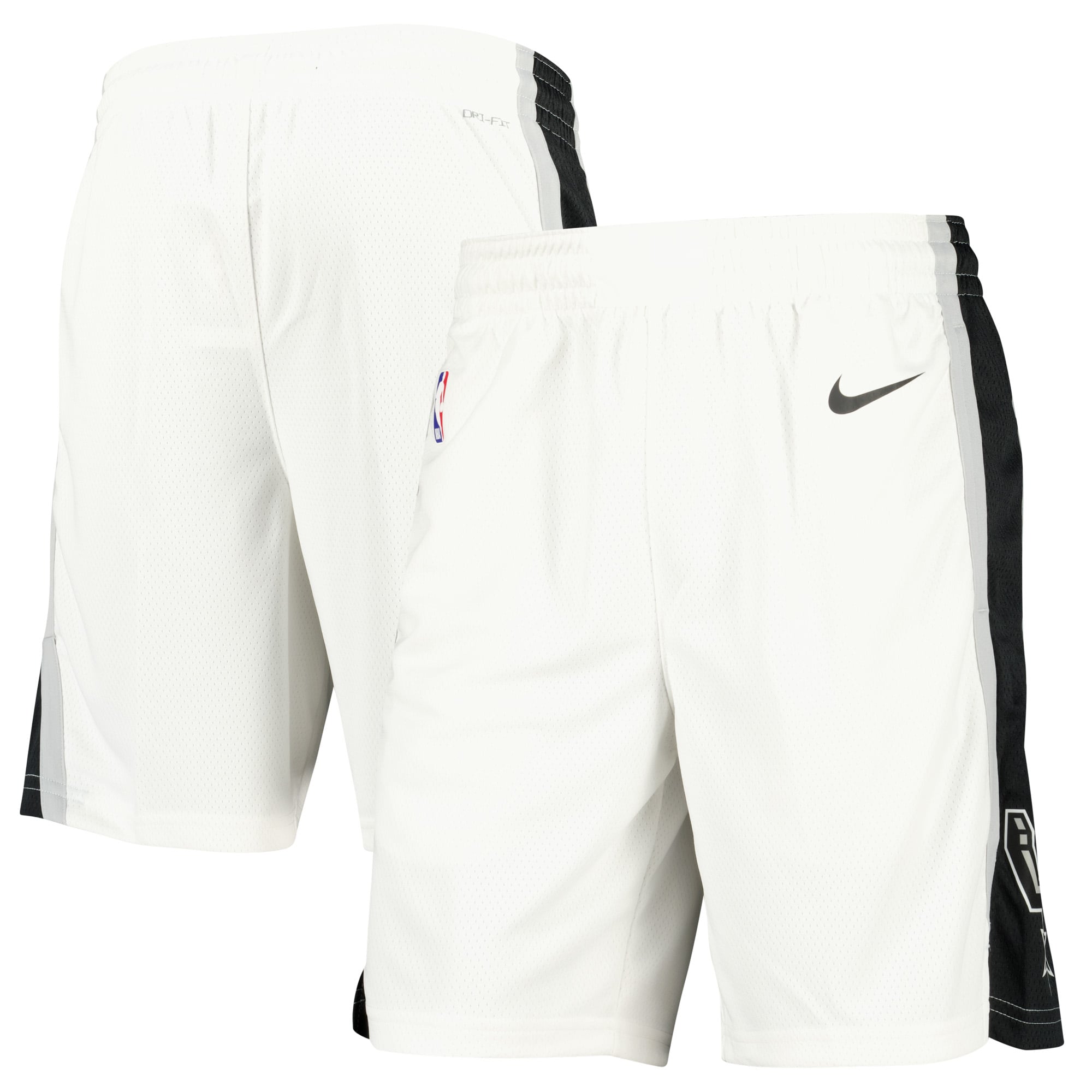 San Antonio Spurs Nike 2019/20 Icon Edition Swingman Shorts – Weiß – Herren