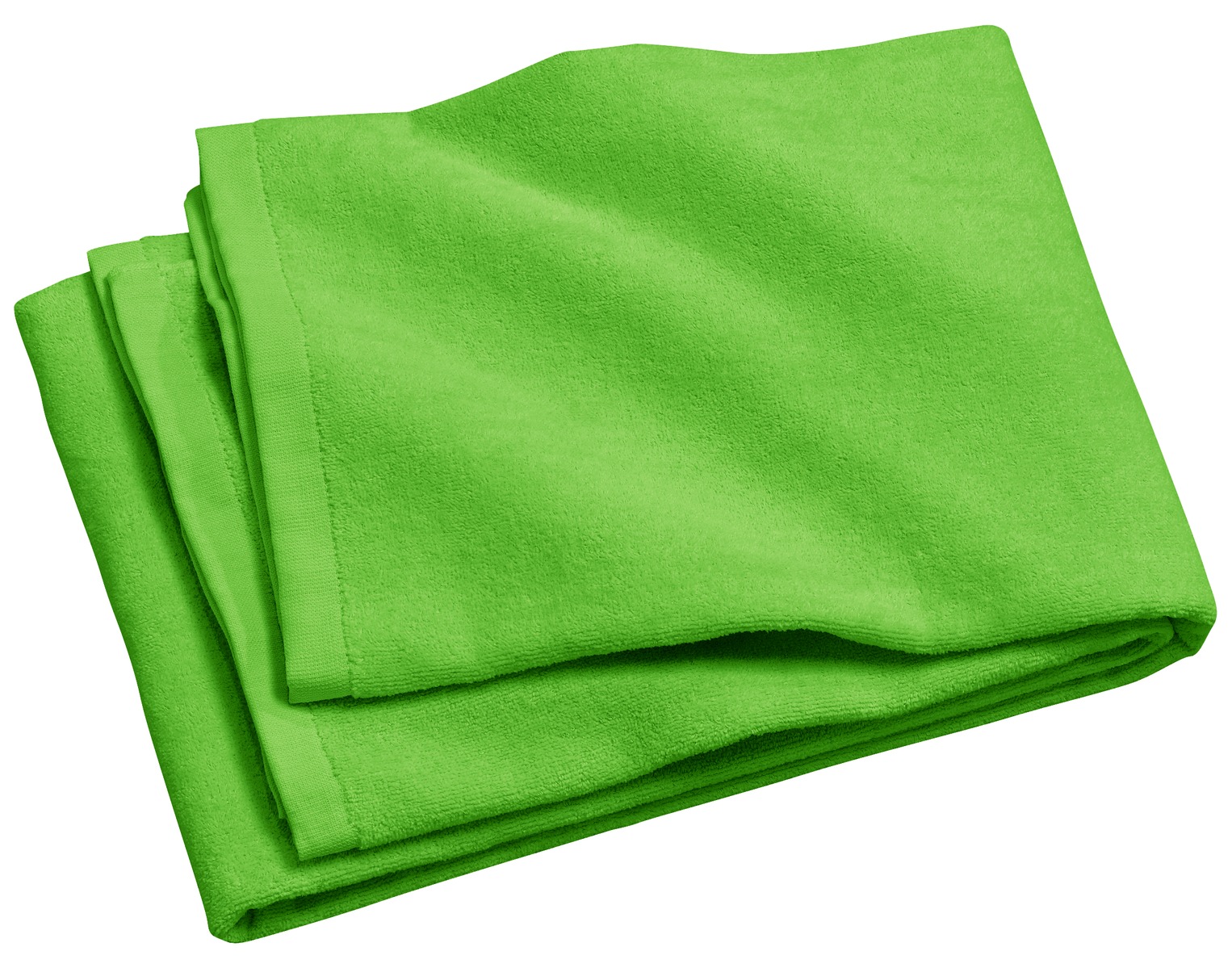 Port Authority PAPT42 Beach Towel in Bright Lime size OSFA | Cotton Terry Velour PT42