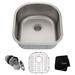 KRAUS Premier 20-inch L 16 Gauge Undermount Single Bowl Stainless Steel Kitchen Sink Stainless Steel in Gray | 9 H x 20.5 W x 19.75 D in | Wayfair