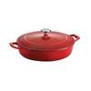 Tramontina 4 Qt. Enameled Cast Iron Round Gourmet Braiser w/ Lid Enameled Cast Iron/Cast Iron in Red | 4.75 H x 15.38 W in | Wayfair 80131/050DS