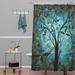 Deny Designs Madart Inc Romantic Evening Single Shower Curtain Polyester in Blue/Green | 72 H x 69 W in | Wayfair 13105-shocur