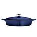 Tramontina 4 Qt. Enameled Cast Iron Round Gourmet Braiser w/ Lid Enameled Cast Iron/Cast Iron in Blue | 4.75 H x 15.38 W in | Wayfair 80131/069DS