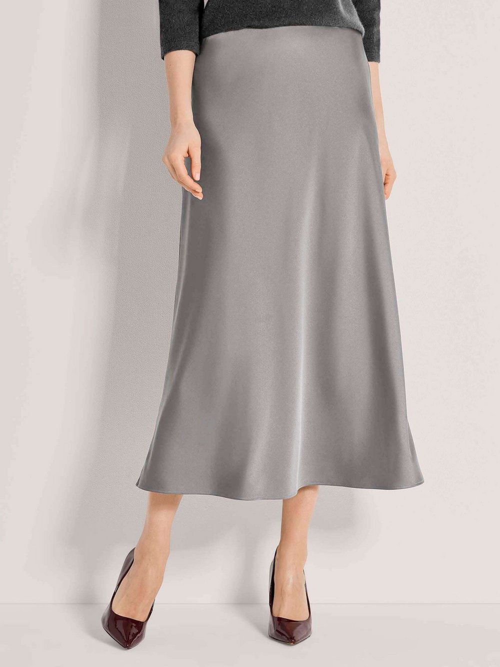 Madeleine Langer Rock Damen grau, 40