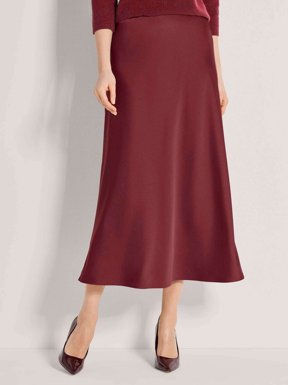Madeleine Langer Rock Damen rot, 36