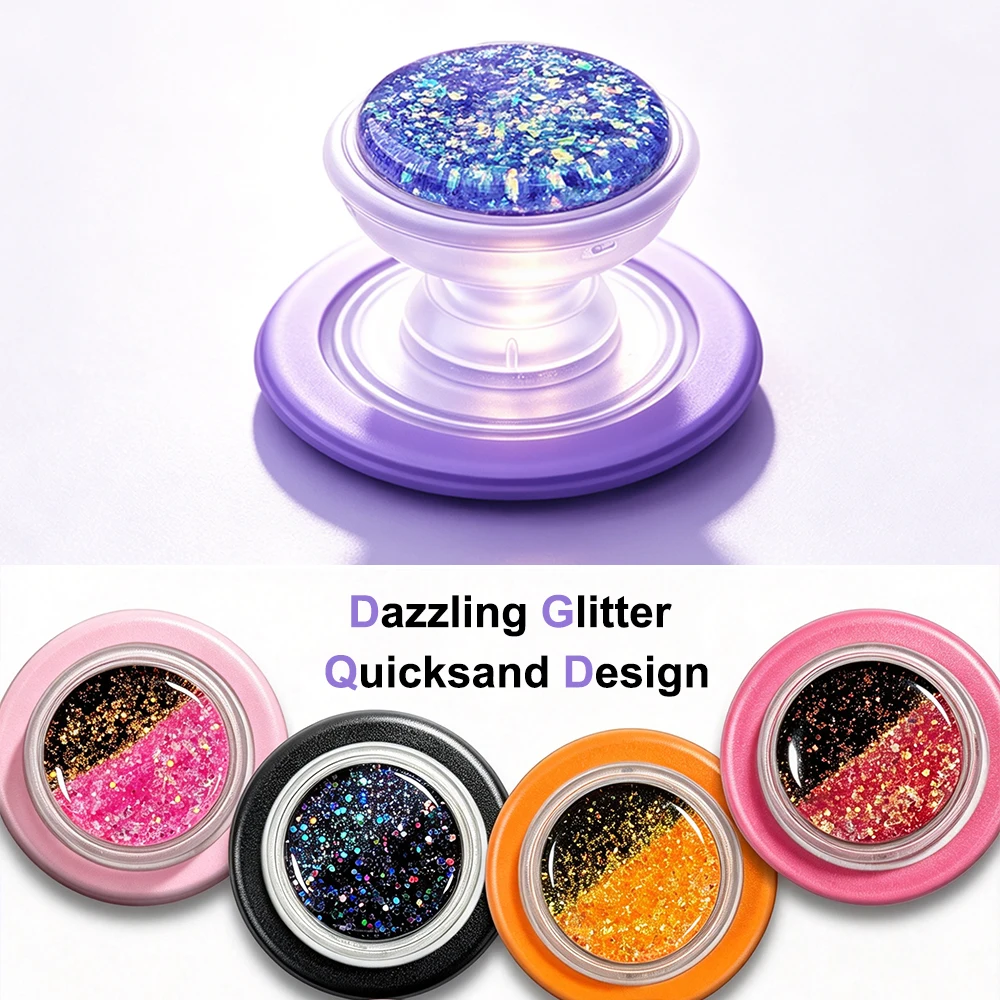 NEW Magnetic Expandable Mobile Phone Grip, Glitter For Magsafe Cellphone Grip Holder For Smartphone Tablet Cell Phone Accessory