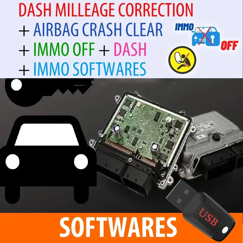 MMOFF _for All Brands TOTAL 32 GB Package Software Ecu DASH MILLEAGE CORRECTION + AIRBAG CRASH CLEAR +DASH + IMMO SOFTWARE