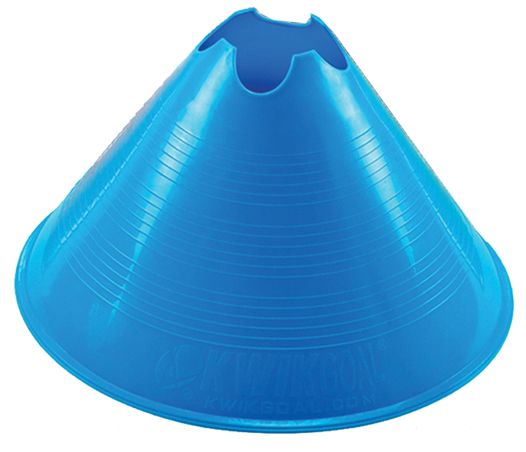 Kwik Goal Jumbo Disc Cones - 12 Pack Blue