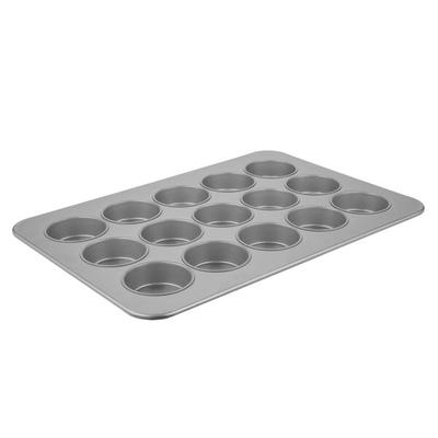 Aluminized Steel Oversized Muffin Pan Glazed 15 Cups. Cup Size 4-1