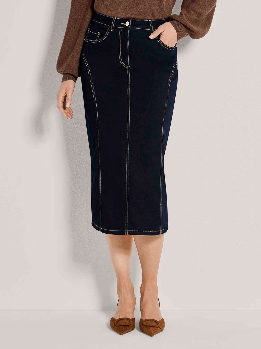 Madeleine Bleistiftrock Damen blau, 40