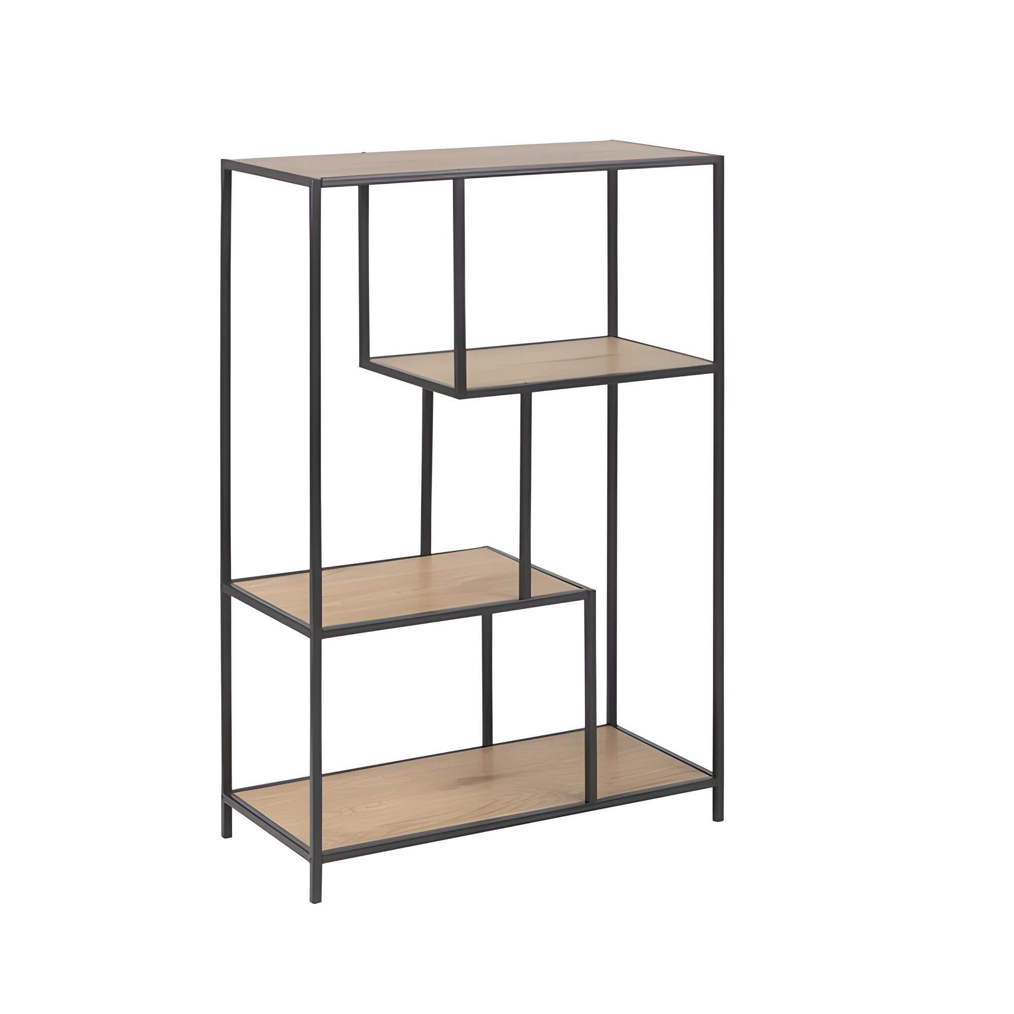 Actona Bücherregal Seaford, 2 Böden 77x35x114 cm / eiche