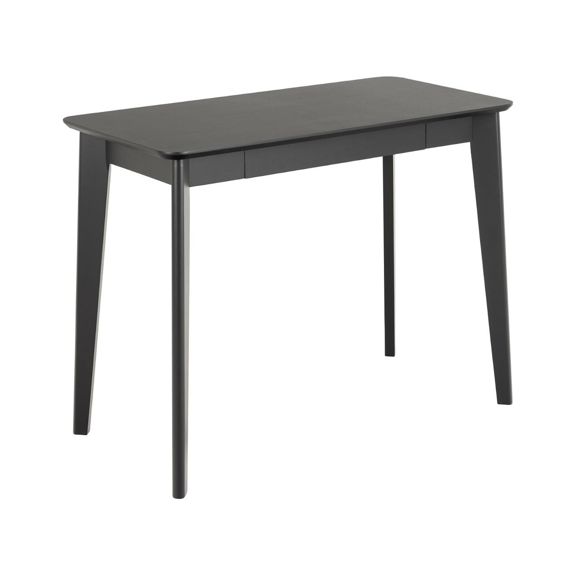 Actona »Roxby« Schreibtisch Eiche schwarz Furnier 100x75x50 cm / Eiche schwarz Furnier