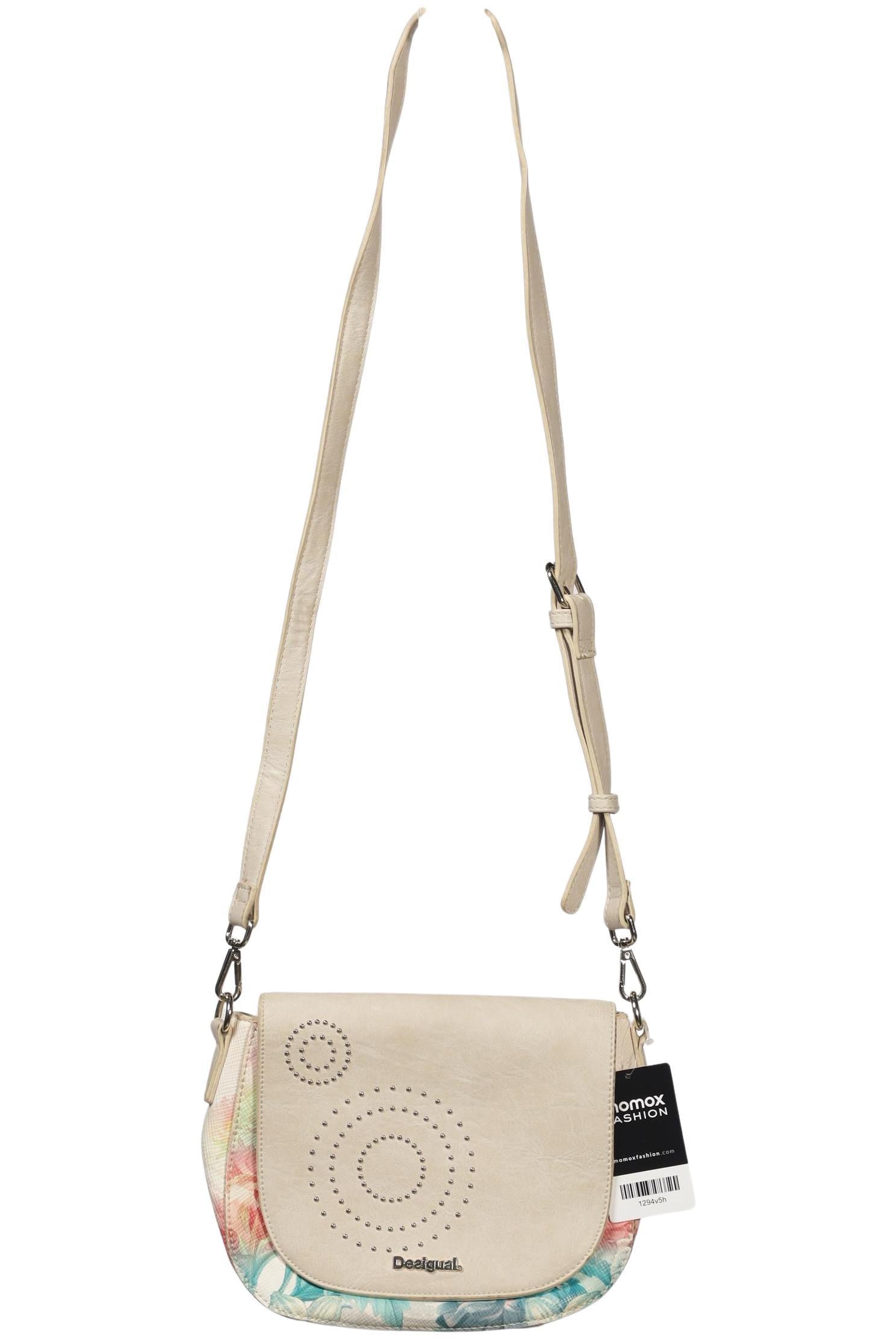 Desigual Damen Handtasche klein, Gr. , Beige, Kunstleder