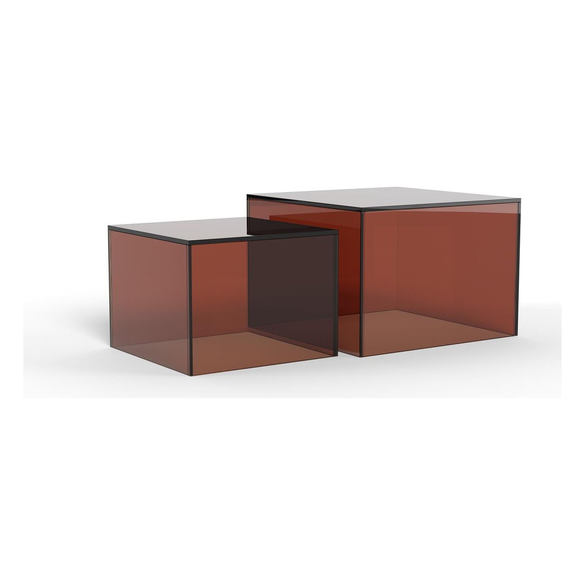 Actona »Dice« Couchtisch Glas braun