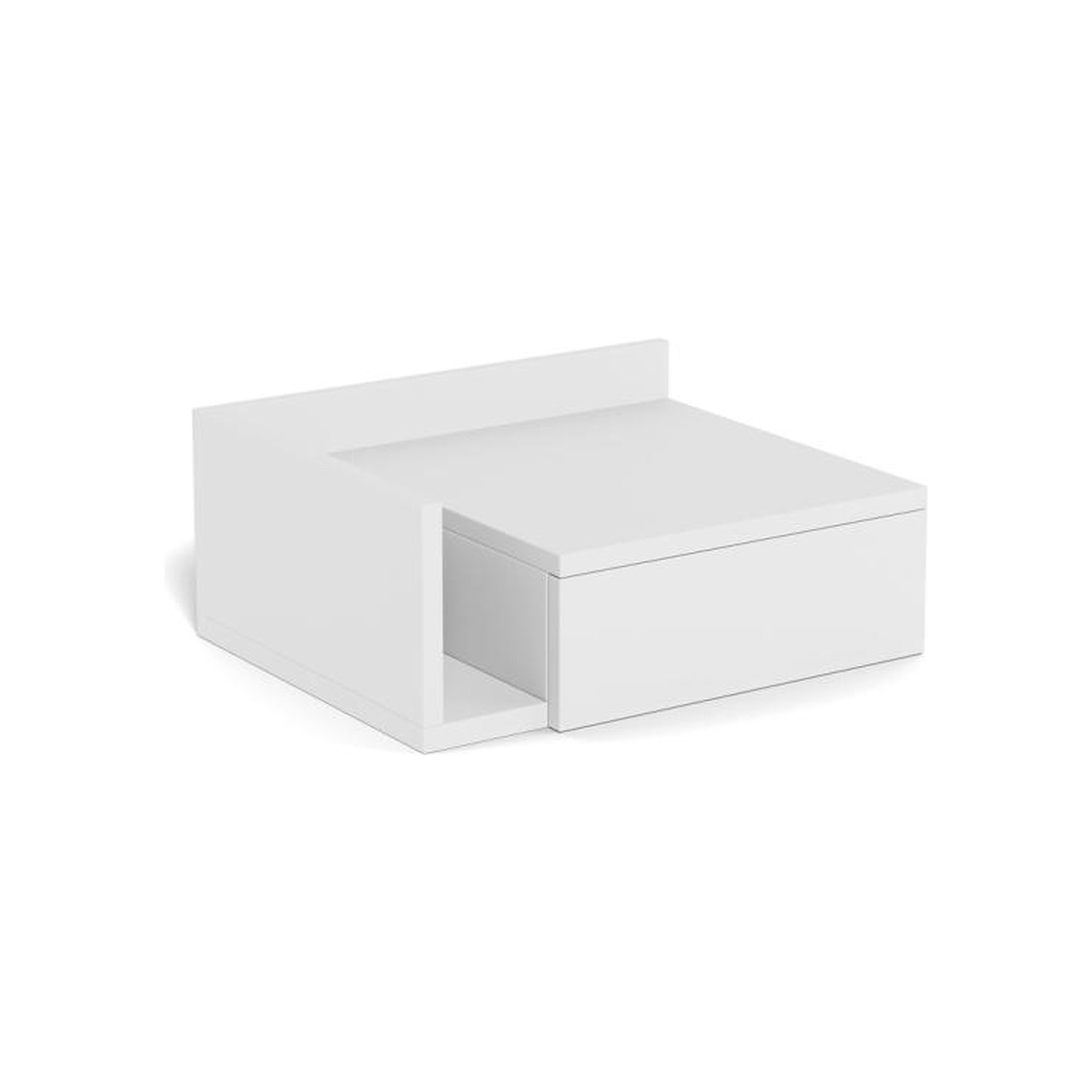 Actona »Ashlan« Nachttisch weiß lackiert 40x16,5x32 cm / weiß lackiert