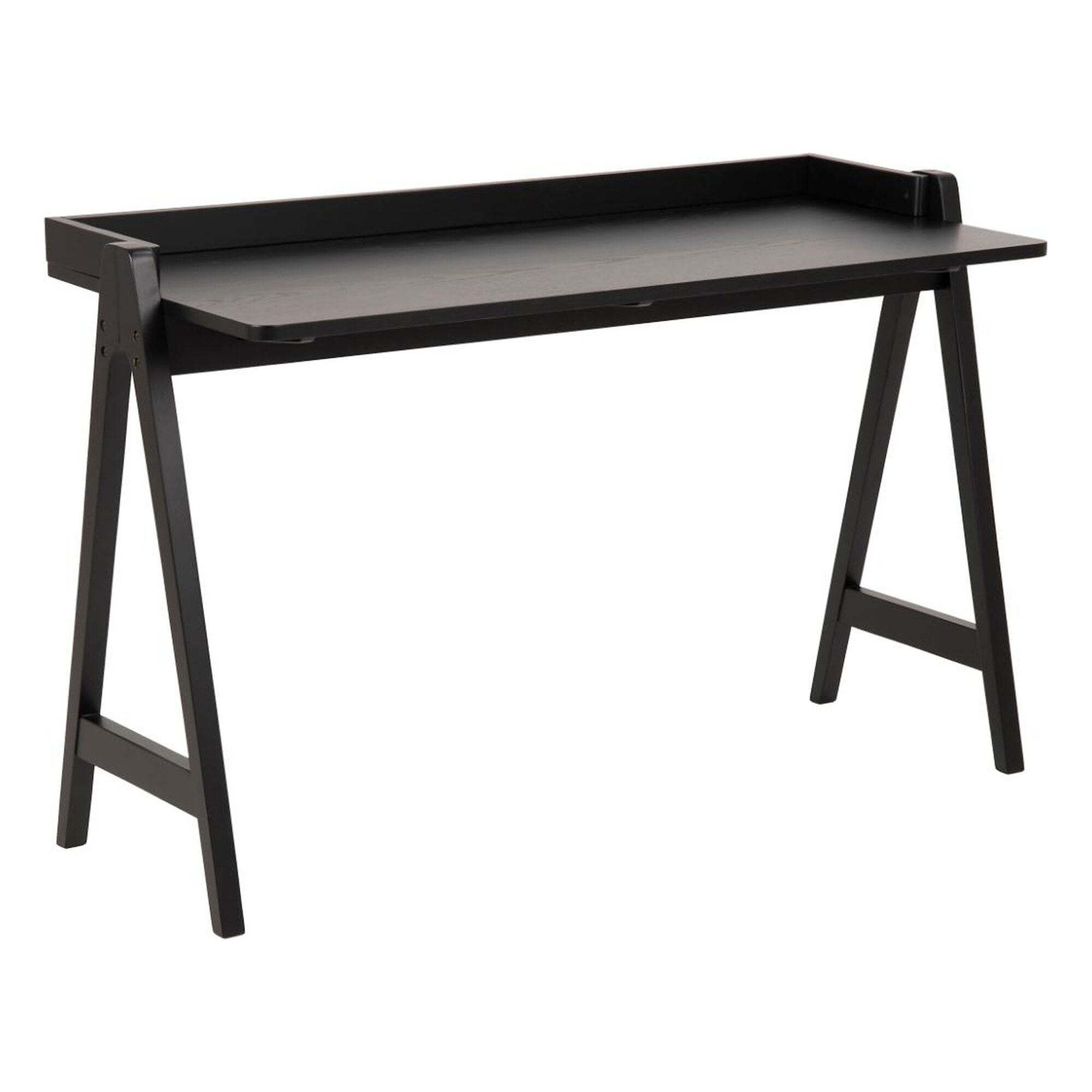 Actona »Miso« Schreibtisch Eiche schwarz Furnier 126,6x80x51,6 cm / Eiche schwarz Furnier