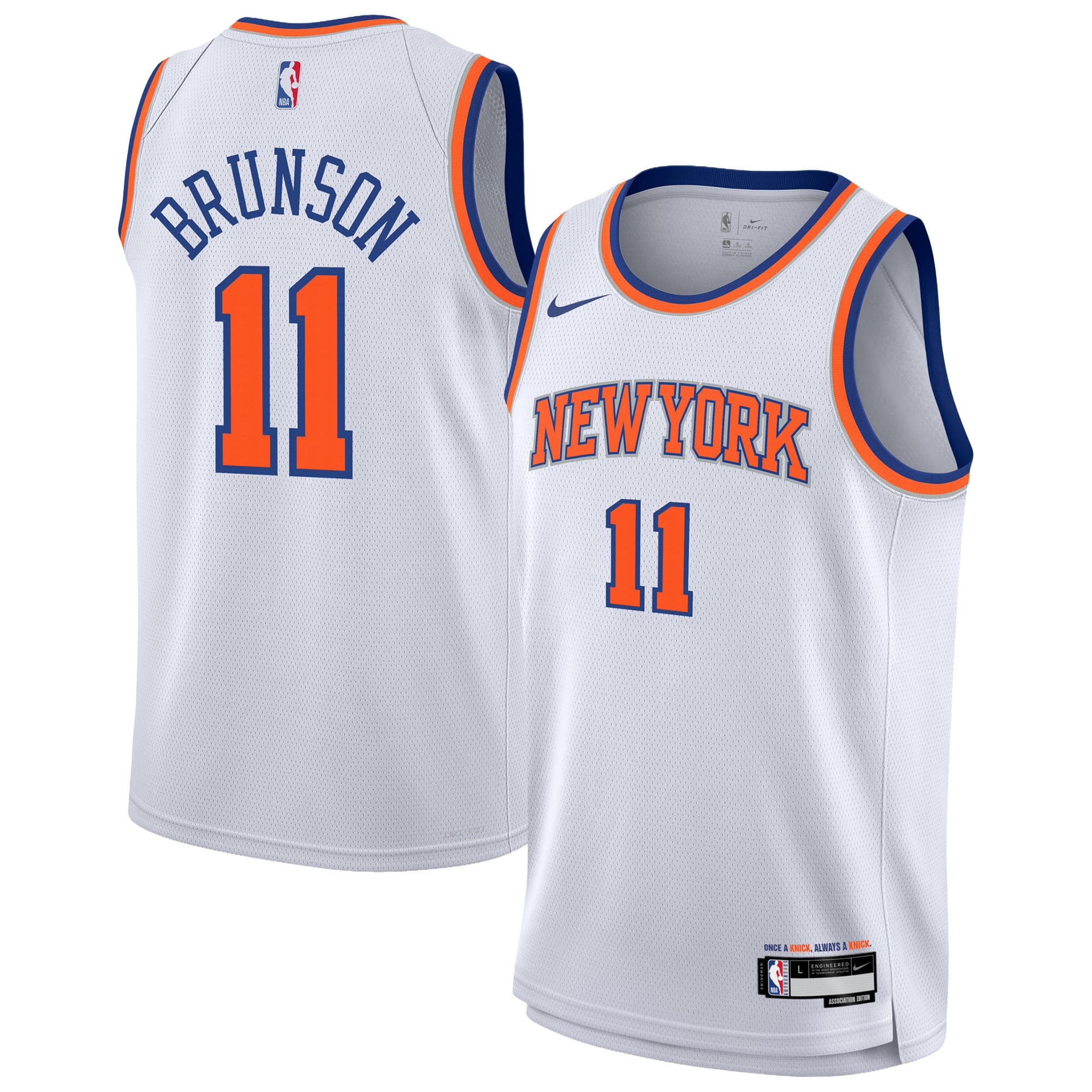 Maillot Swingman Nike Association des New York Knicks - Jalen Brunson - Jeune - Homme Taille: XL (18/20)
