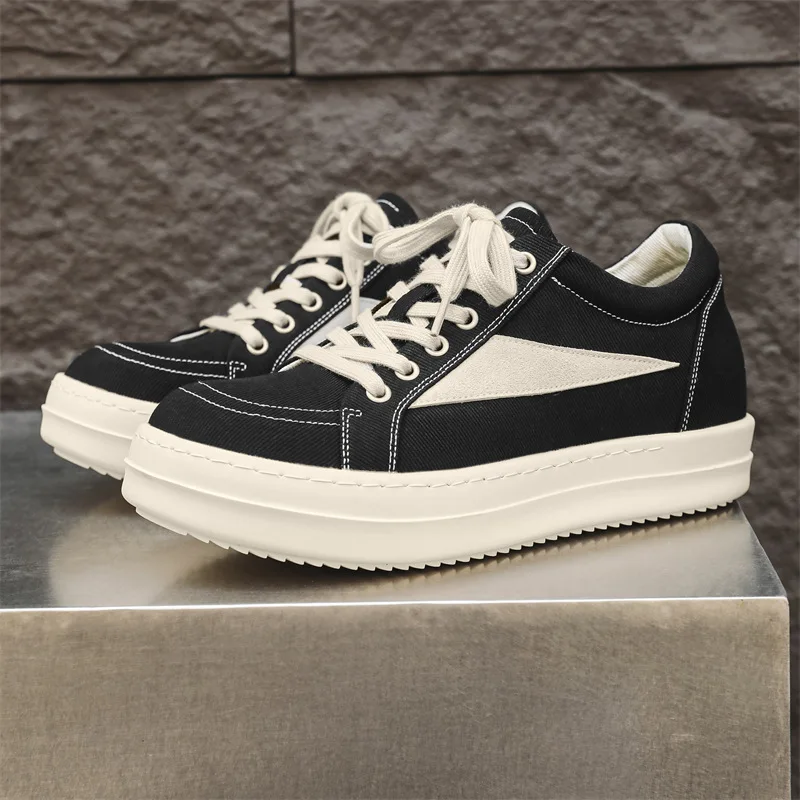 Frühling Neue Schuhe für Männer Frauen Leinwand Casual Plattform Schuhe Mode Dicken sohlen Flache Skateboard Jugend Coole Sneaker 36-46