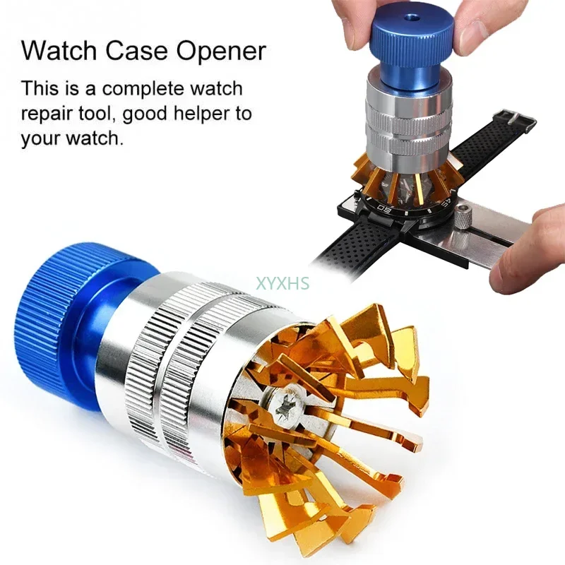 Outil de réparation de montres : extracteur et insérateur de couvercle de boîtier avant en plastique pour montres à verre, outil d'ouverture, outil de remplacement de pile, outil de retrait de verre, outil de réparation pour horlogers