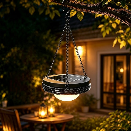 Solarbetriebene Außenleuchte, Garten- und Hofdekoration, wasserdichte Induktions-Nachtleuchte (1 Stück)